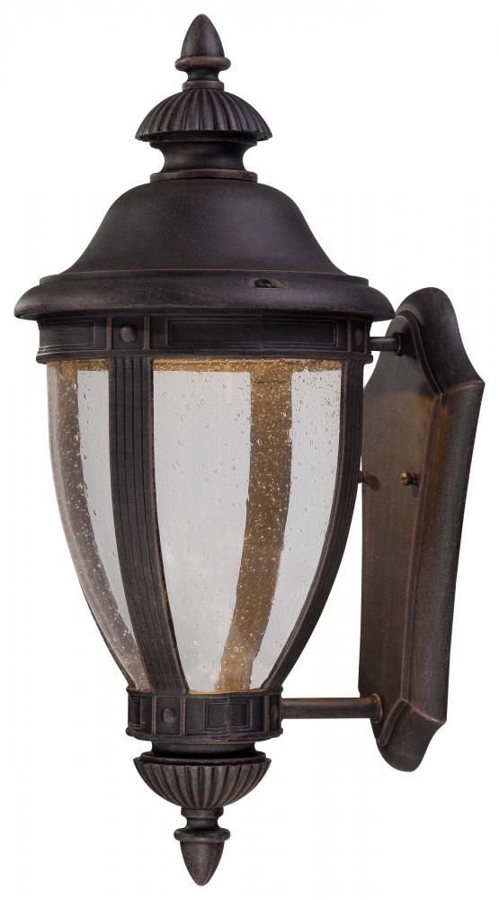 One Light Rust Wall Lantern