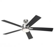 Kichler 330060PN - 60" Lucian Elite XL 5 Blade Indoor Ceiling Fan with Etched Cased Opal Glass