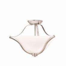 Kichler 3681NI - Langford™ 2 Light Semi Flush Brushed Nickel