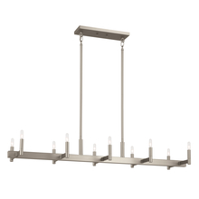 Kichler 52614SN - Erzo 50" 10 Light Linear Chandelier in Satin Nickel