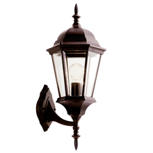 Kichler 9654TZ - Madison 22.75" 1 Light Outdoor Wall Light with Clear Beveled Glass in Tannery Bronze