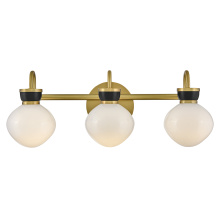 Lark 85593LCB-BK - Medium Three Light Vanity