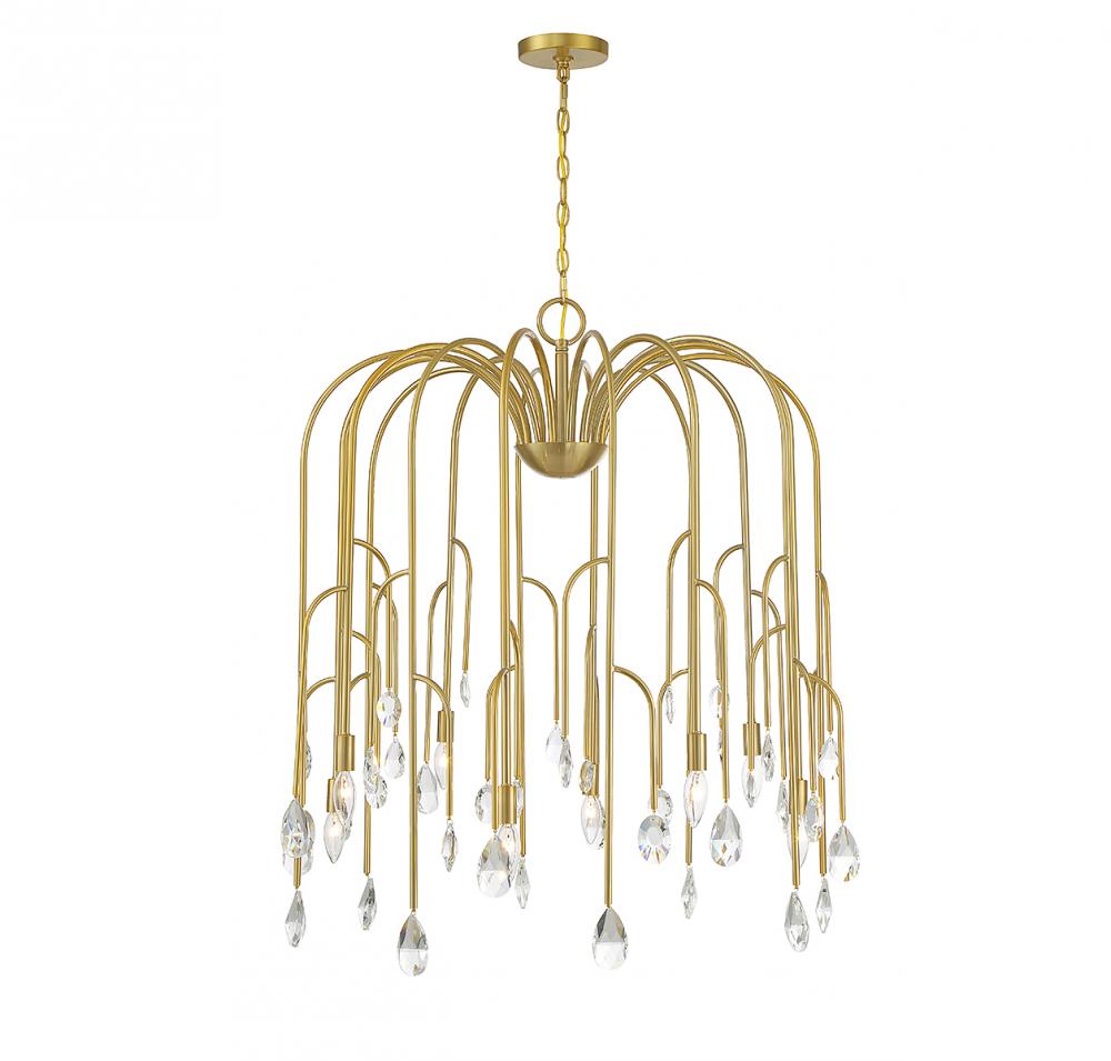 Anholt 8-Light Chandelier in Noble Brass