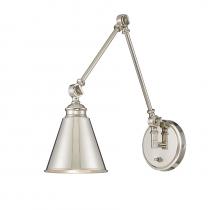 Savoy House 9-961CP-1-109 - Morland 1-Light Adjustable Wall Sconce in Polished Nickel