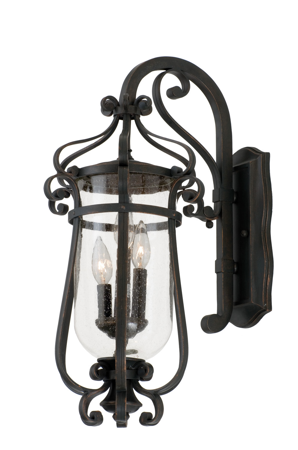 Hartford Outdoor 3 Light Large Wall Bracket