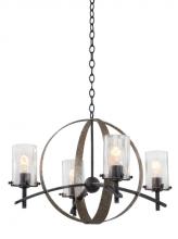 Kalco 7097VI - Irvine 4 Light Chandelier