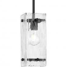 Progress P500434-31M - Rivera Collection One-Light Matte Black Luxe Industrial Pendant