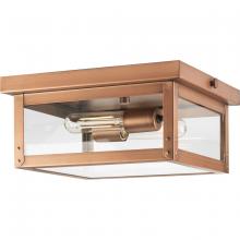 Progress P550007-169 - Union Square Two-Light Antique Copper Urban Industrial Outdoor Ceiling Light