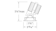 WAC US R2RPT-NTWA-BK - Volta 2" Round Pinhole Trim