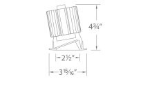 WAC US R2RWT-ATWA-BK - Volta 2" Round Wall Wash Trim