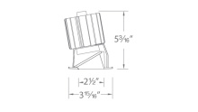WAC US R2SWT-ATWA-BK - Volta 2" Square Wall Wash Trim