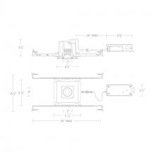 WAC US R3BSA-NCS-BK - Ocular 3.0 5CCT Square Adjustable Trim and Remodel Housing with New Construction Frame-In Kit and