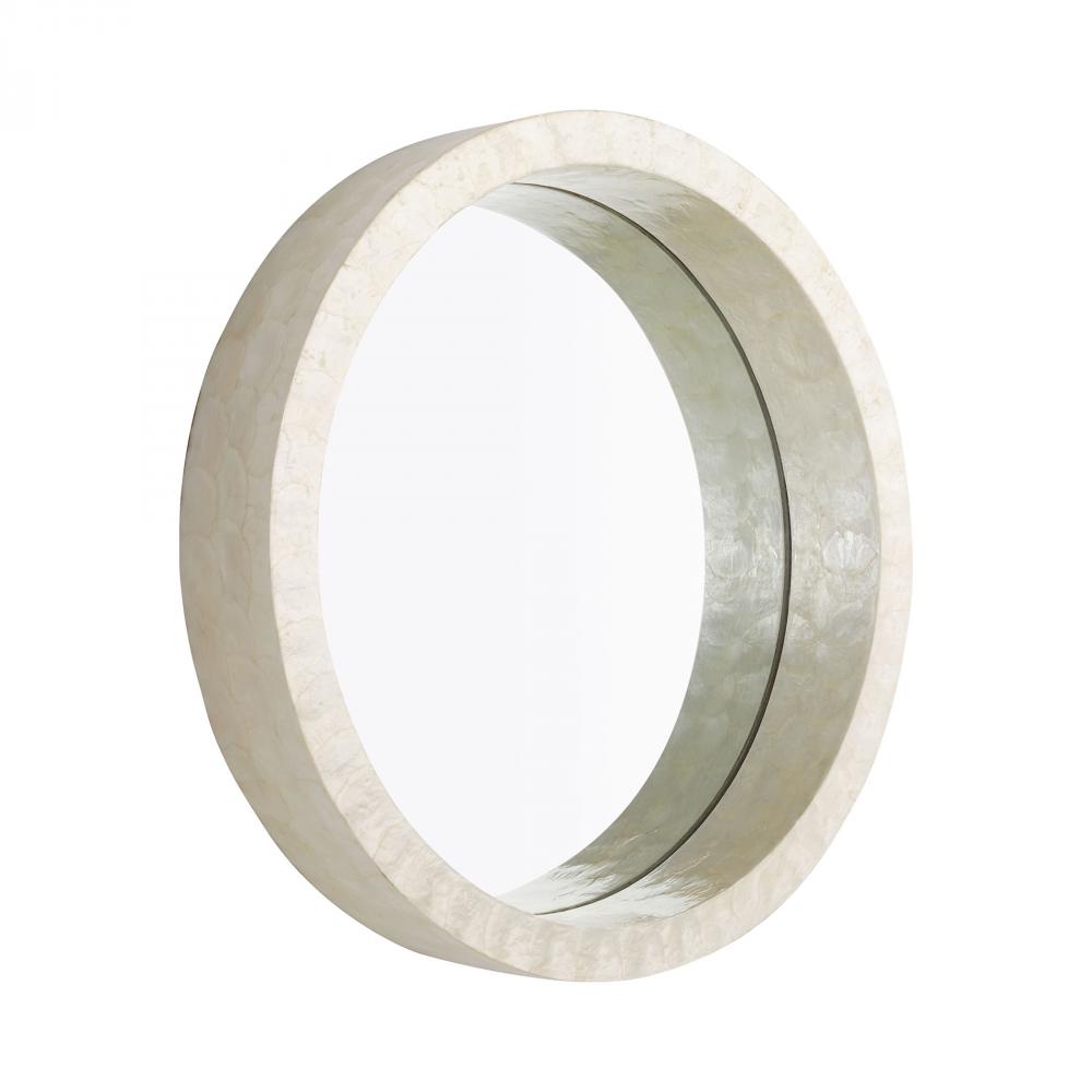 Triton Round Mirror | White | Small