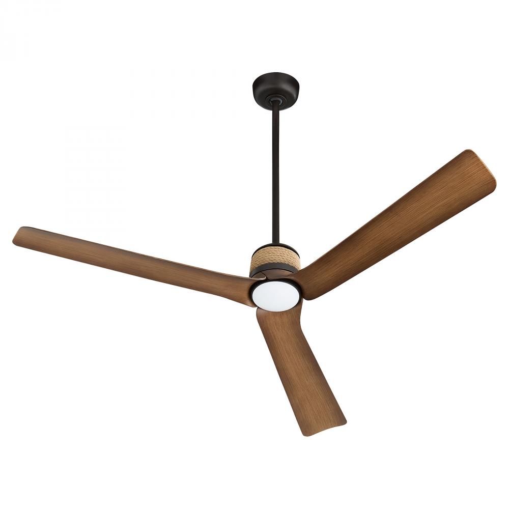 Zonda Ceiling Fan | Oiled Bronze | Medium Oak