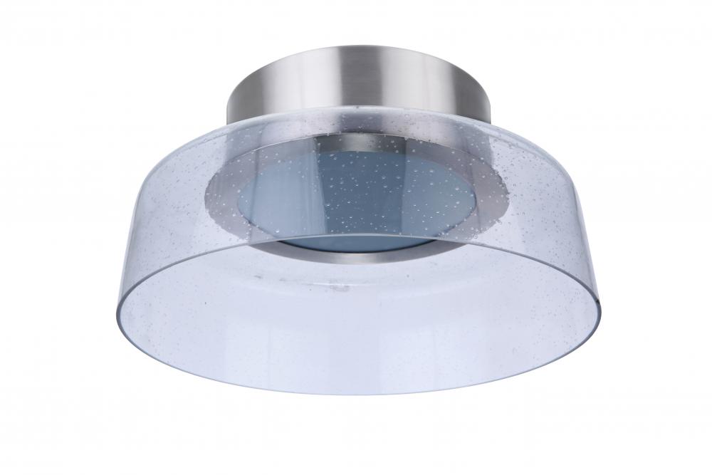 Centric 10.5" LED Flushmount in Brushed Polished Nickel