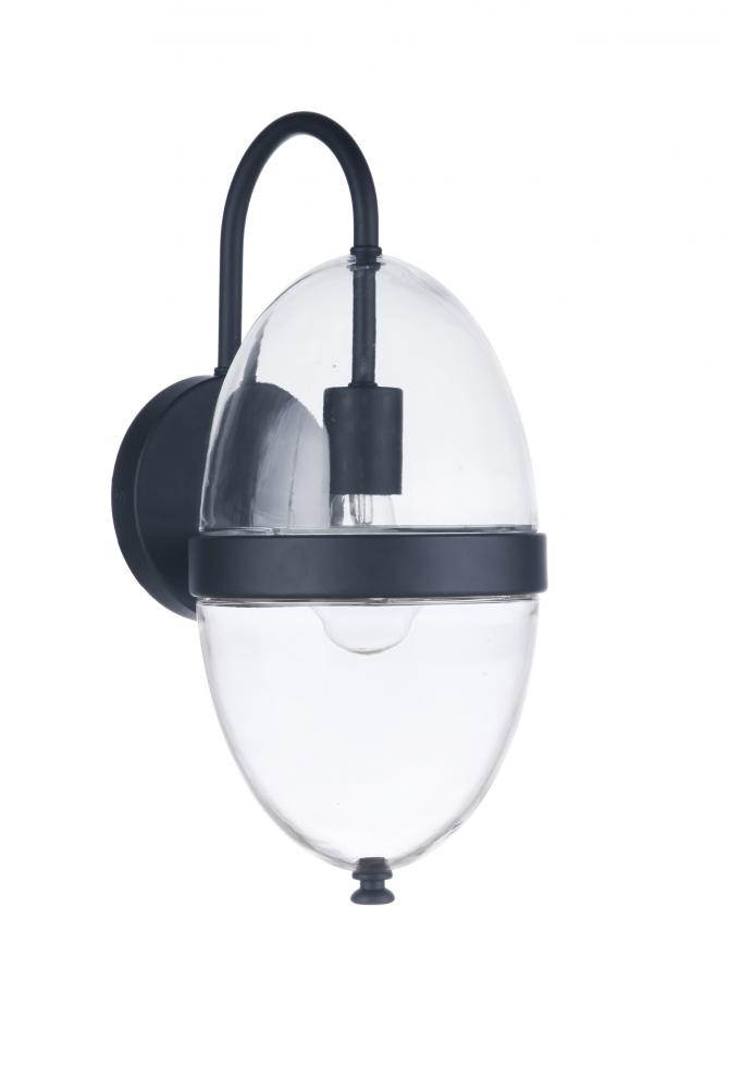 Sivo 1 Light Medium Outdoor Wall Lantern in Midnight