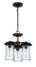 Craftmade 36153-ABZ - 3 Light Convertible Semi Flush/Pendant