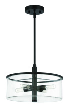 Craftmade 55694-FB - Hailie 4 Light Pendant in Flat Black