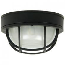 Craftmade Z395-TB - Round Bulkhead 1 Light Large Flush/Wall Mount in Textured Black