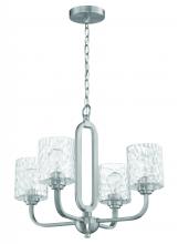 Craftmade 54224-BNK - Collins 4 Light Chandelier in Brushed Polished Nickel