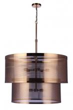 Craftmade 58999-SB - Mesh 9 Light Pendant in Satin Brass