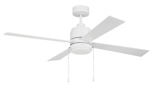Craftmade MCY52W4-PC - 52" Ceiling Fan w/ 4 Blades & LED Light kit
