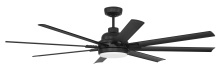 Craftmade RSH65FB8-NWF - 65" Ceiling Fan w/DC Motor, Blades, LED Light Kit, Wet Rated, Non Wii
