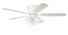 Craftmade WHL52W5C3 - 52" Hugger Ceiling Fan w/ 5 Blades, 3 Light Kit