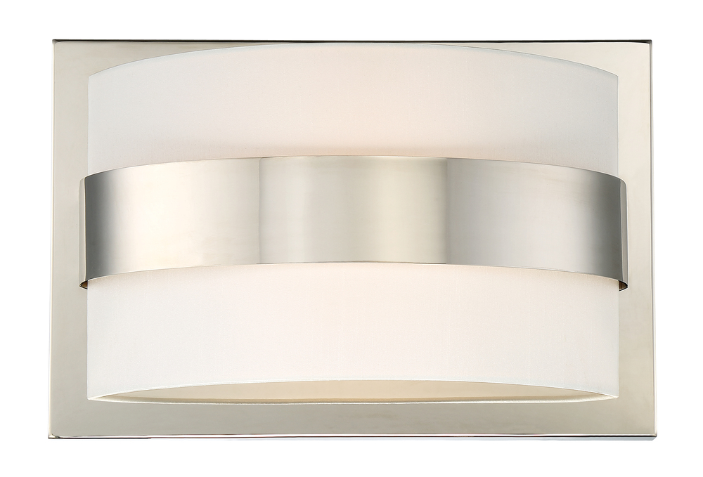 Libby Langdon for Crystorama Grayson 2 Light Polished Nickel Sconce