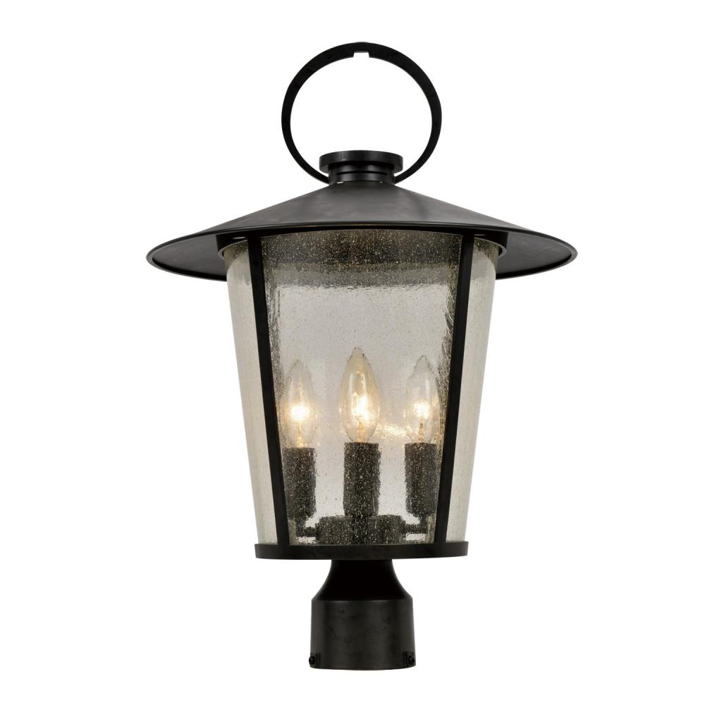 Andover 4 Light Matte Black Outdoor Post