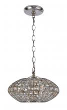 Crystorama 343-SA - Crystorama Solstice 3 Light Antique Silver Mini Chandelier