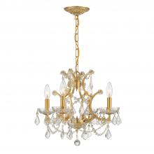 Crystorama 4454-GA-CL-SAQ - Filmore 17.5'' Swarovski Spectra Crystal Antique Gold Chandelier
