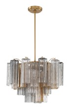  ADD-306-AG-AU - Addis 6 Light Aged Brass Chandelier