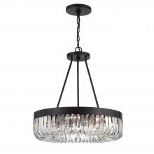 Crystorama ALI-B2008-CZ - Alister 8 Light Charcoal Bronze Chandelier