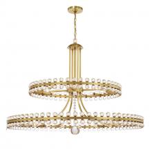 Crystorama CLO-8890-AG - Clover 24 Light Aged Brass Two-tier Chandelier