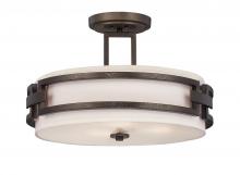 Designers Fountain 83811-FBZ - Del Ray 17.5" 3-Light Semi-Flush