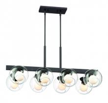 Designers Fountain 91238-SB - Meridian 8 Light Linear Chandelier