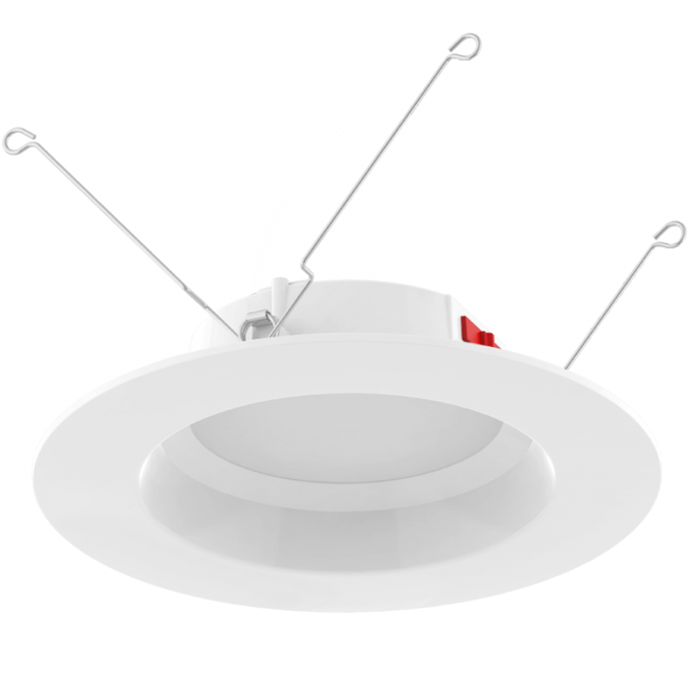 ECONOMY RETROFIT 6" 10W 900 LM ROUND E26 CRI90 120V 5CCT WHITE SMOOTH