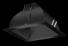 RAB Lighting NDLED6SD-80N-B-B - RECESSED DOWNLIGHTS 20 LUMENS NDLED6SD 6 INCH SQUARE UNIVERSAL DIMMING 80 DEGREE BEAM SPREAD 4000K