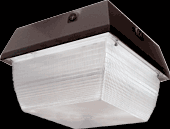 RAB Lighting VAN3F32QT/PC - VANDALPROOF 2400 LUMENS VAN3 9 INCH X 9 INCH CEILING MOUNT 32W CFL-QT LAMP 120V PHOTOCELL