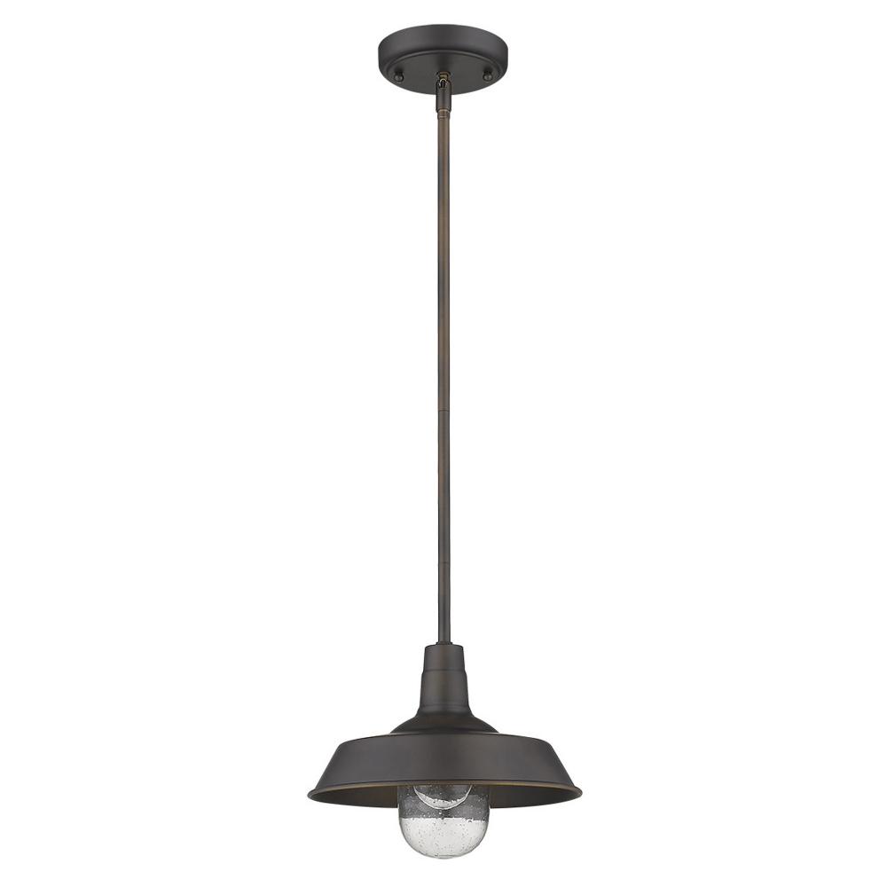 Burry 1-Light Oil-Rubbed Bronze Convertible Pendant