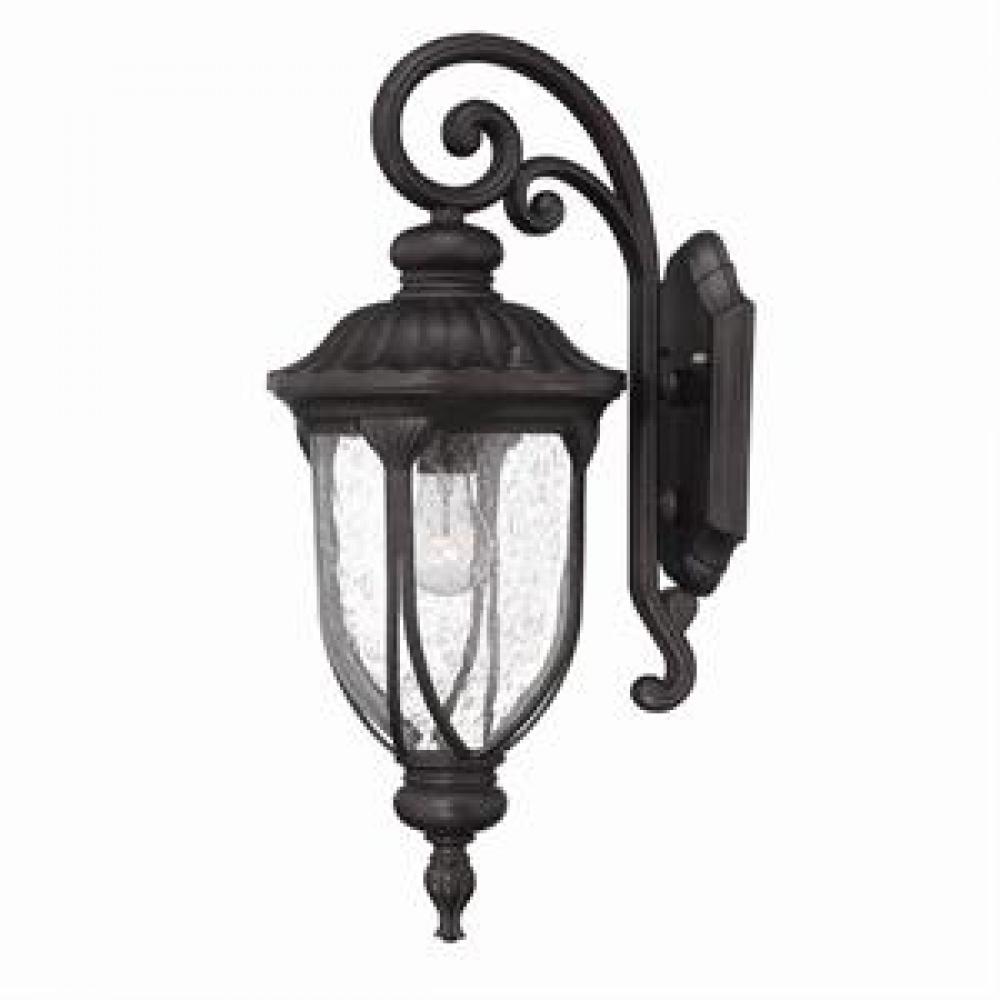 Laurens Collection Wall-Mount 1-Light Outdoor Black Coral Light Fixture