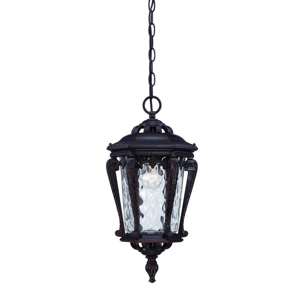 Stratford Collection Hanging Outdoor Architectural Bronze Light Fixture