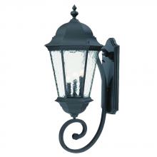 Acclaim Lighting 5521BK - Telfair Collection Wall-Mount 3-Light Outdoor Matte Black Light Fixture