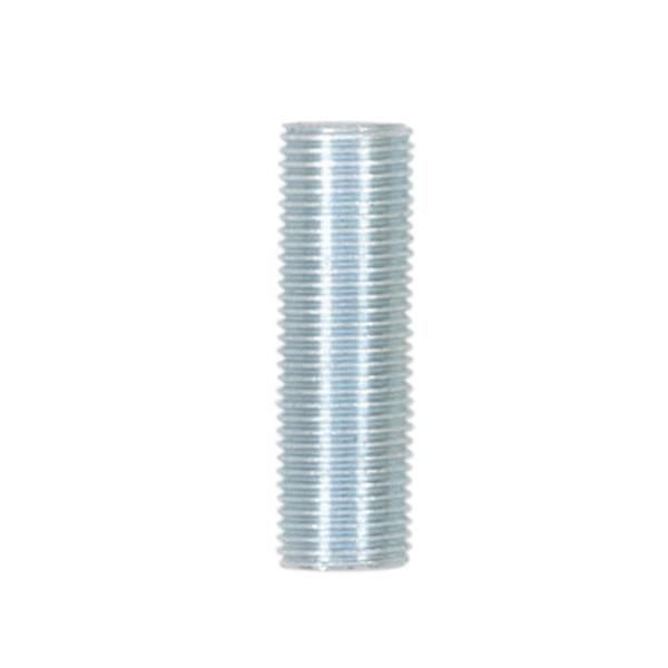 1/8 IP Steel Nipple; Zinc Plated; 1-5/8" Length; 3/8" Wide