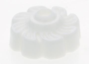 Plastic Lock-Up Cap; 1/8 IP; 1" Diameter; White Finish