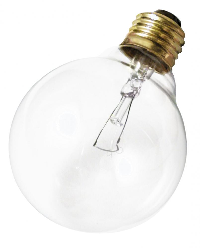 40 Watt G25 Incandescent; Clear; 2500 Average rated hours; 300 Lumens; Medium base; 220 Volt