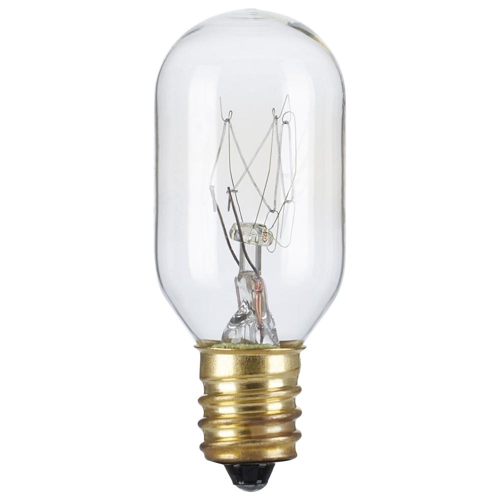 20 Watt T7 Incandescent; Clear; Candelabra base; 130 Volt