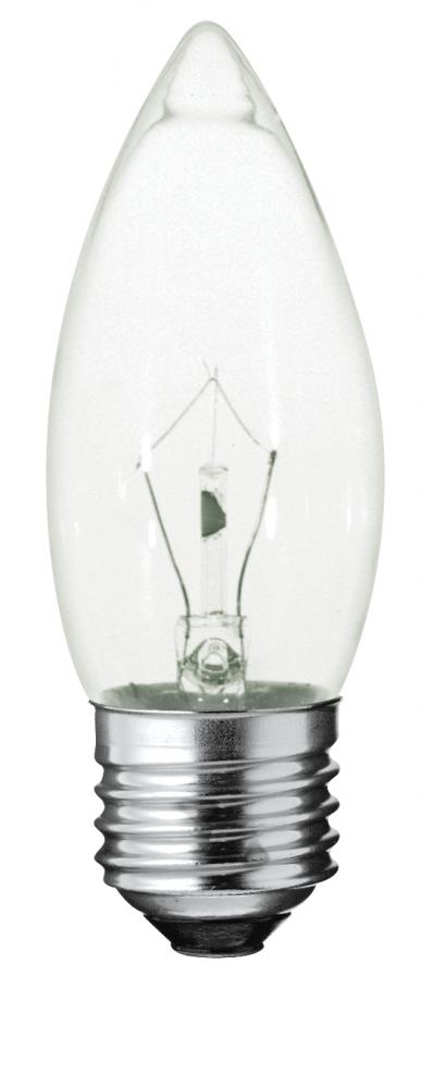 60 Watt B11 Incandescent; Clear; 2500 Average rated hours; 720 Lumens; Medium base; 120 Volt