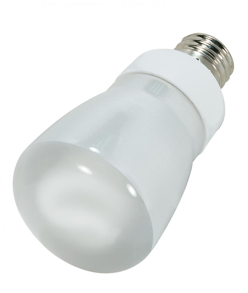 5 Watt; R20 Compact Fluorescent; 5000K; 82 CRI; Medium base; 120 Volt